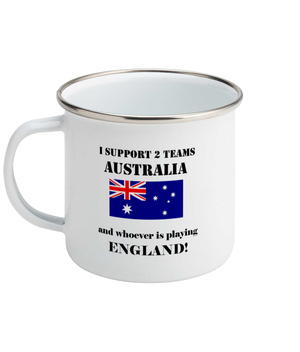 Rugby Mug - I Support Australia & Whoever's Playing England
