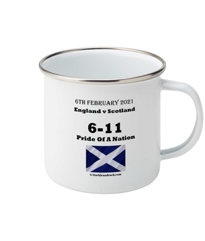 Tackle & Ruck  - Calcutta Cup 2021 Scottish Rugby Enamel Mugs - Pride Of A Nation