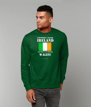 I Support 2 Teams Ireland & Whoever Is Playing England (Flag)