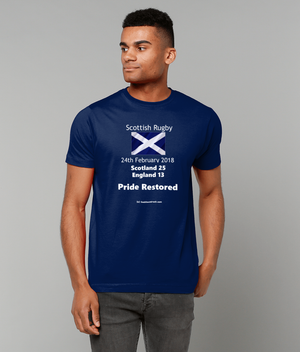 Men's T-Shirt - Scottish Rugby 24th February 2018 Pride Restored