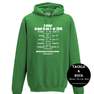 Rugby Hoodie - Ireland Grand Tour 2018 #shouldertoshoulder