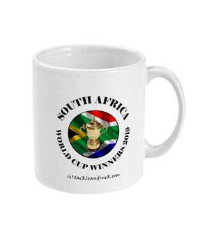15oz South Africa Rugby World Cup Winners Mugs - Left