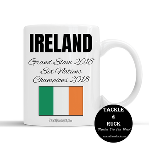 Rugby Mug - Ireland Grand Slam 2018 Six Nations Winners 2018