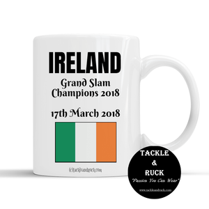 Rugby Mug - Ireland Grand Slam Winners 17th March 2018