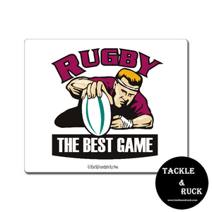Rugby Mouse Mat - Rugby The Best Game