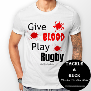 Rugby T-Shirt - Give Blood Play Rugby