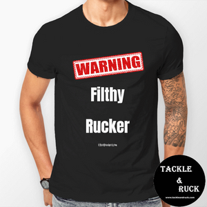 Men's T-Shirt - Warning Filthy Rucker