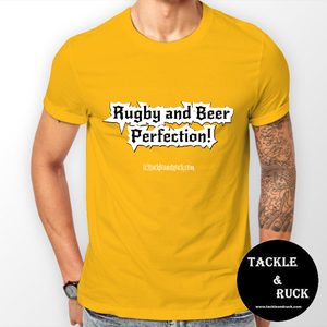Rugby T-Shirt - Rugby And Beer Perfection