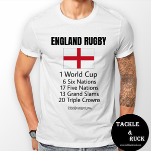 Men's Rugby T Shirt - England Rugby Champions Winners