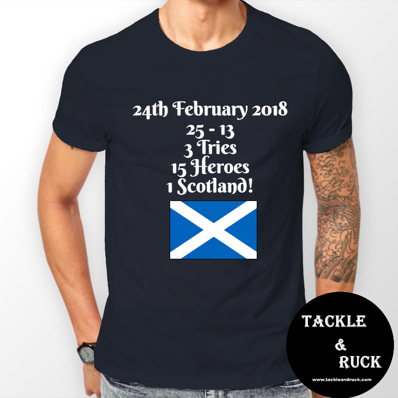 Men's T-Shirt - 24th February 2018 Scotland 25 England 13