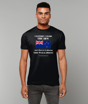 Rugby T Shirt -I Support 2 Teams The ABs & Whoever's Playing Australia