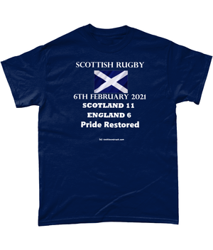 Tackle & Ruck - Scottish Rugby T Shirts Tees Calcutta Cup 2021 6th February Twickenham