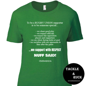 Women's T-Shirt - We Support With Respect